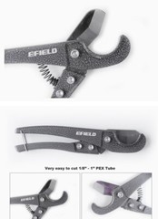 EFIELD 2 PCS PEX/CPVC/PVC Tubing Cutter for 1/8&Prime;,1/4&Prime;, 3/8&Prime;, 1/2&Prime;, 3/4&Prime; to 1 &ldquo;