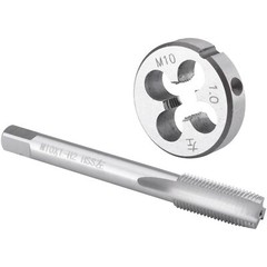 M10 X 1 Tap and Die Set Left Hand M10 x 1.0 Machine Thread Tap and Round Die