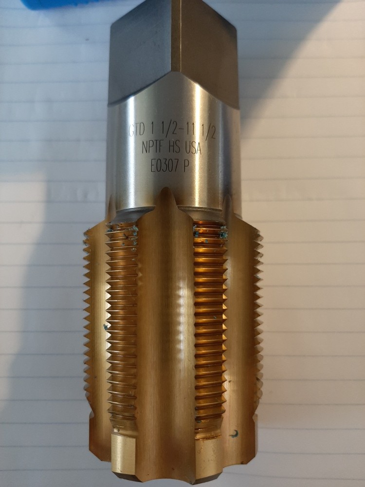 GREENFIELD 1.500&Prime;-11.500 NPTF 7F PILOT TAP PIPE TIN, EDP 11043448289, 105510881