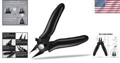 Precision 3.5-Inch Flush Cutters with Safety Lock for Jewelry & Craft Projects
