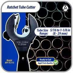 Appli Parts APT-TC115 Ratcheting Tube Cutter 5/16 a 1-1/8 in (8 a 29 mm) for Cop