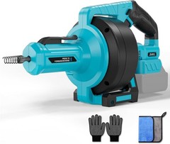 Cordless Drain Auger for Makita 18V Battery: Efficient 610 RPM Plumbing Snake Dr