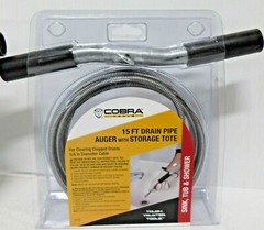 Cobra Products 10250 DRAIN PIPE AUGER, 1/4&Prime; x 15&prime; ~ New ~ FREE SHIPPING