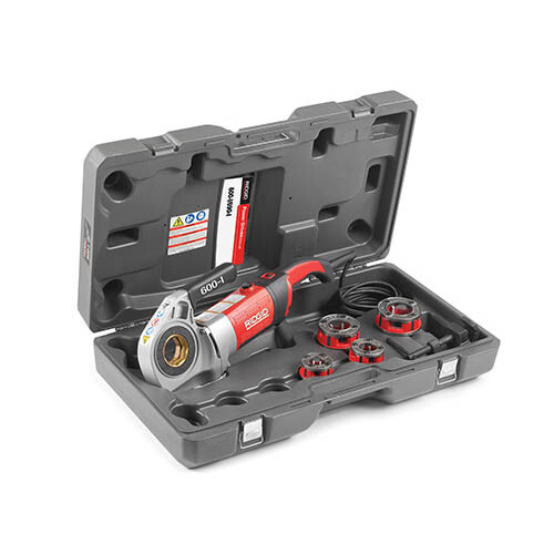 RIDGID 600-I-NPT-KIT (44918) Handheld Power Drive 1/2HP, NPT Die Heads