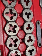 BOSCH TAP & DIE 37 PIECE TOOL SET 396501 SPIRAL POINT HEX DIES USA STEEL