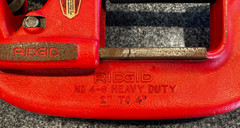 Ridgid #4-s pipe cutter 2&Prime; to 4&Prime; capacity
