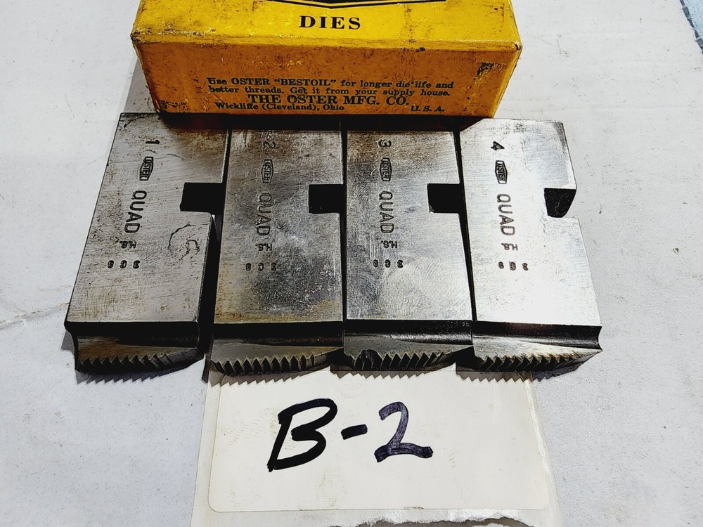Oster Quad 1 to 2 High Speed Die Set #2 Chipped