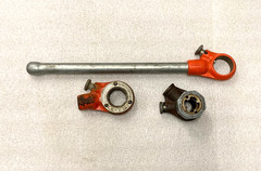 RIDGID 00R Pipe Threader Die Head Set 2&rdquo;, 1 1/4&Prime;,1&rdquo;, 3/4&Prime;, 1/2&Prime;, 0-R Rachet