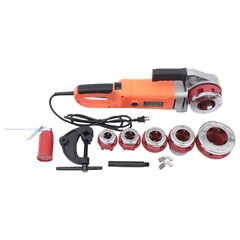 Handheld Electric Pipe Threader Threading Machine w/6 Pipe Cutter 1/2&Prime;-2&Prime; 6 Dies