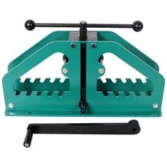 Manual Tube Roller Bender Pipe Rolling Machine for Round Square Tube Green