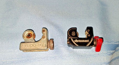 Rigid #104 1/8-5/8 & Husky 1/8-5/8 Mini Copper, Plastic,Tubing Cutters Set (2)