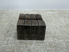 OSTER Symbol 300 Bolt Threading Dies 2&Prime; &ndash; 4-1/2 NC Threads per Inch #12215 Used