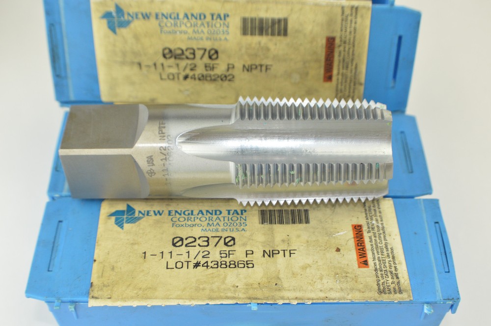 New England Pipe Tap 1-11 1/2 NPTF 5 Flute P NPTF 02370