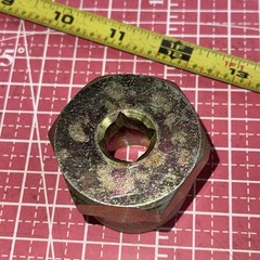 Superior USA 05255 Tub Drain Tool Remover 1 1/2 Inch Steel Extractor 1/2 Drive
