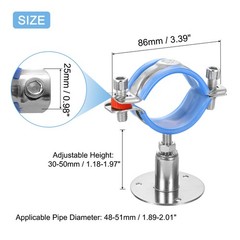 4pcs Pipe Support, Adjustable Height 30-50mm for OD Pipe 48-51mm