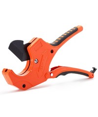 Bates- PVC Pipe Cutter, Cuts up to 2-1/2&Prime;, Orange Ratcheting PVC Pipe Cutter Too