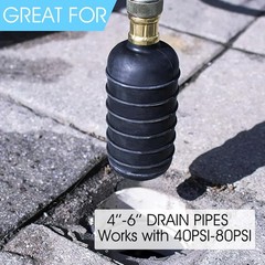 Drain Cleaning Bladder Unclogger Main Drain&Sewer Line,Water-Powered Clog Cle&hellip;
