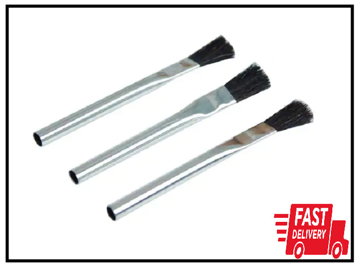 1/2 In. X 5 In. Horse Hair Bristle Acid Flux Brush (3-Pack)