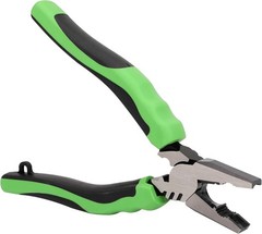 Pro Linesman Pliers 6&Prime; with Non-Slip Jaws, Stripped Screw Extractor, Wire Cutter