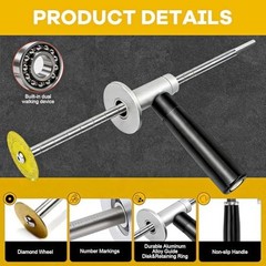 Inside Pipe Cutter for PVC Pipe Cutter, with Handle and 4 Diamond Grit Cutting W