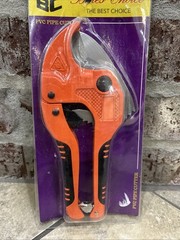 Bates- PVC Pipe Cutter, Orange Ratcheting PVC Pipe Cutter Tool