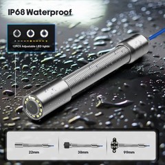 30M Sewer Pipe Inspection Camera Drain Sewer Pipeline Endoscope 5&Prime; Monitor