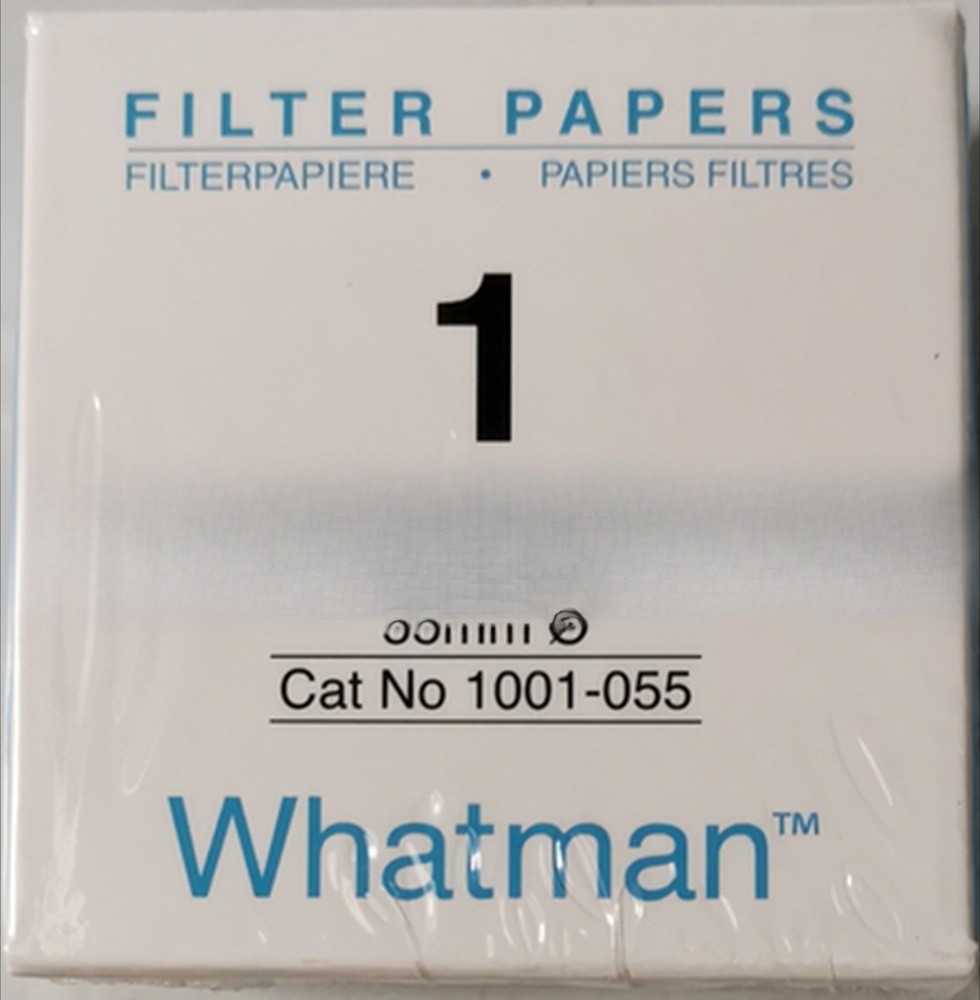 100/box 1001-055 No.1 medium speed qualitative filter paper 55mm diameter Item