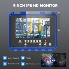 9 In Self-Leveling Sewer Camera 50m/164ft Pipe Inspection Camera w 512Hz Locator