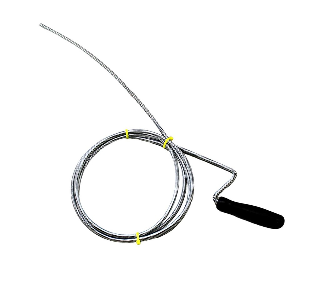 Manual Drain Snake Clog Remover &ndash; 10-Foot Metal Tool for Sinks, Drains, Toilets