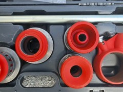 RIDGID 36475 12-R 1/2&Prime;-2&Prime; NPT Exposed Ratchet Pipe Threader Set Used