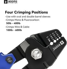Fishing Crimping Tool Kit: 10.6in Pliers with 140 Double Barrel Sleeves Included