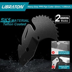Libraton 2-Piece Pipe Cutter Replacement Blade (Up to 1-5/8&Prime;) for PVC Pipe Cutte
