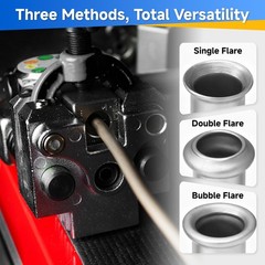 45&deg; Single Double Flare Brake Line Pipe Flaring Tool Kit for 3/16&Prime; to 3/8&Prime; Tube