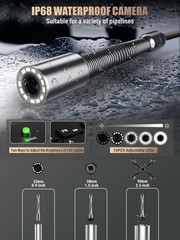Anysun All-in-1 Sewer Camera 512Hz, Distance Counter, Self-Leveling, Keyboard&hellip;