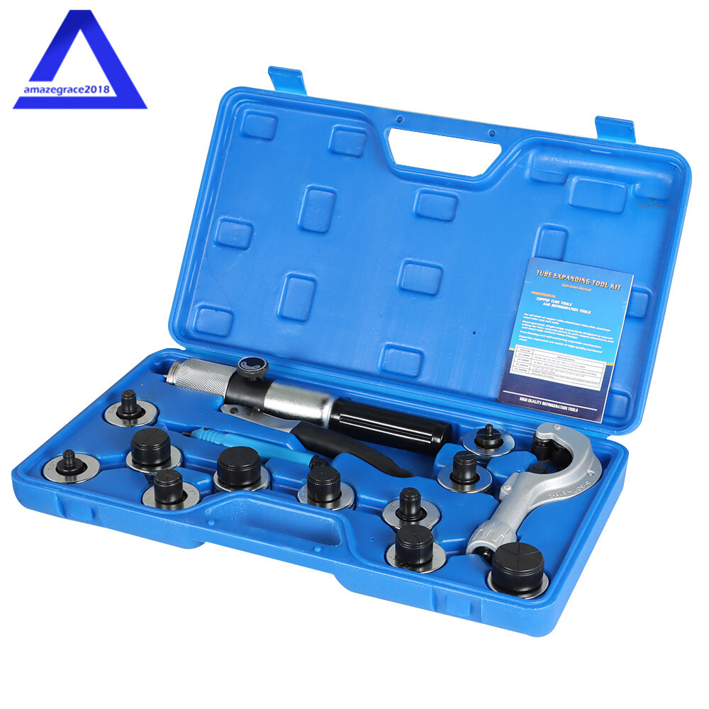 For Copper Tubing Expanding 3/8&Prime; to 1-5/8&Prime; HVAC Hydraulic Swaging Tool Kit