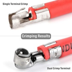 iCrimp Spark Plug Wire Crimper, Ratchet Wire Crimping and Stripping Tool for Spa
