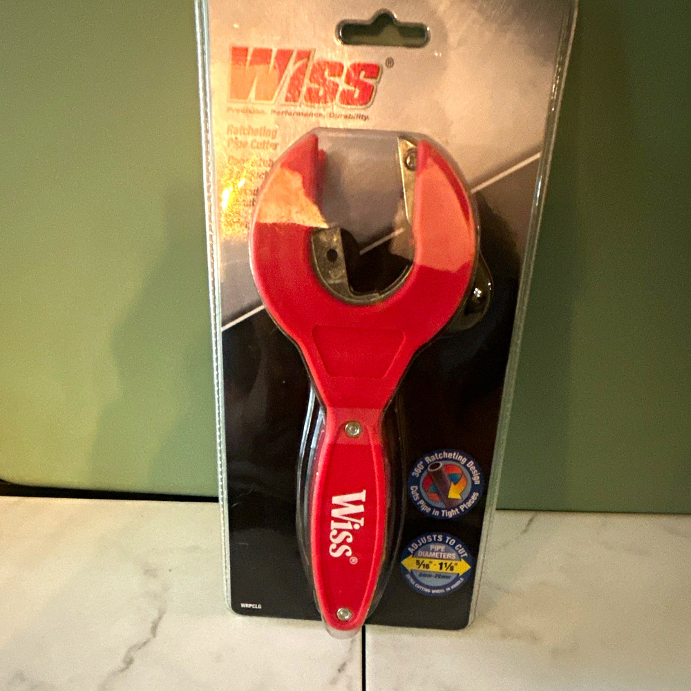 Wiss WRPCLG Ratcheting Pipe Cutter 5/16 in to 1-1/8 in Pipe Size Range