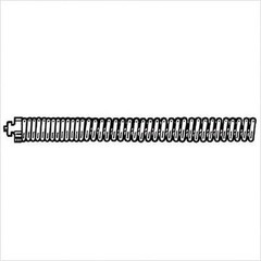 Drain Cleaning Cable, 5/16 In. x 25 ft. 8 mm x 7.6 m, Silver