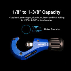 Telescopic Tube Cutter, 1/8-1-3/8 In.
