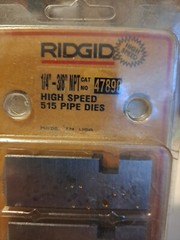 Ridgid 47890 1/4&Prime;-3/8&Prime; NPT High-Speed 515 Pipe dies