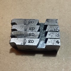 OSTER Pipe Threading 2D Dies, For 1/4&rdquo; & 3/8&rdquo;