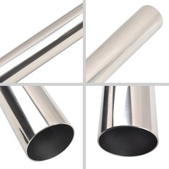 BIGREAT OD 3&rdquo; Inch 48 Length OD：3&rdquo;-Straight-48&rdquo; Length-1PC, Silver