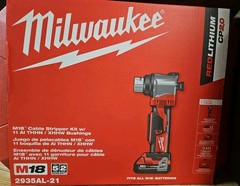 Milwaukee 2935AL-21 M18 Cable Stripper Kit W/11 AL THHN / XHHW Bushings