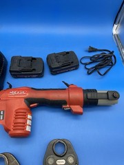 Rigid Cordless Propress Rp 200 With 6 Piece Jaw Kit With Batteries Charger