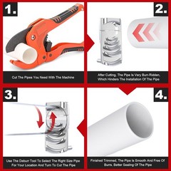 Deburring Tool for PVC Pipe, Plumbing Tools, Professional Plastic Pipe Deburring