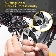 Wire Cutters Heavy Duty Cutting Up to 3/16&Prime;, Metal Cable Cutters for Fence Thick