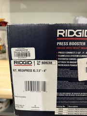 RIDGID 60638 2-1/2&Prime; to 4&Prime; MEGAPRESS JAW KIT & PRESS BOOSTER W/ CARRYING CASE NEW