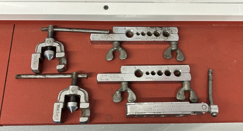 Lot Of 5 Imperial Flaring Tools Made In The USA Imperial Rol-Air Vintage Tools