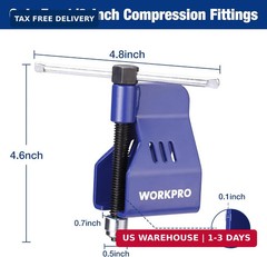 WORKPRO 1/2 Inch Copper Tube Compression Sleeve Puller, Ferrule and Compression