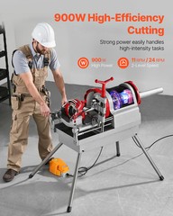 VEVOR Electric Pipe Threader Machine 900W 2-Speed Threading Cutter 1/2&Prime; to 4&Prime;